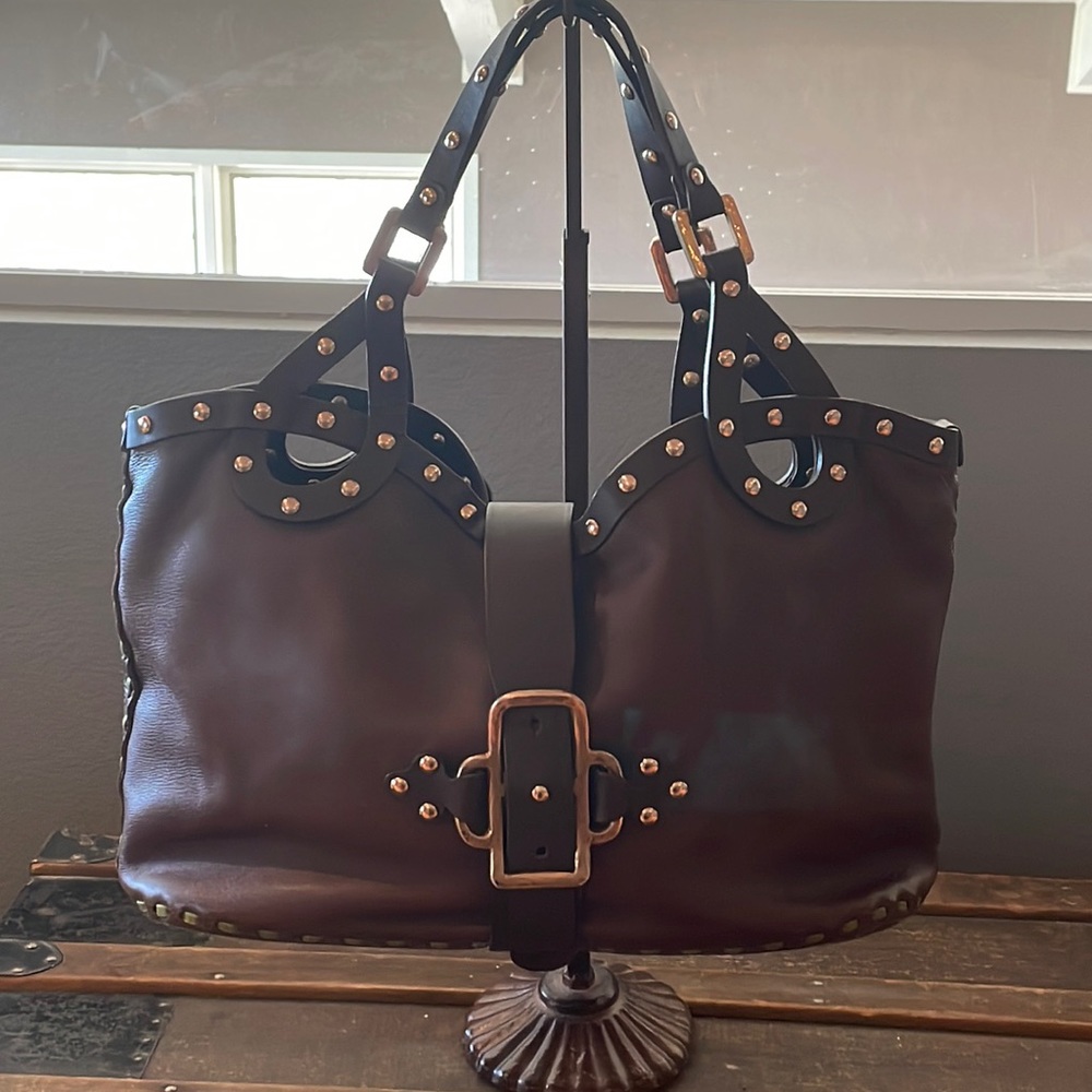 Vintage Jimmy Choo Leather Shoulder Bag and Dust Cover